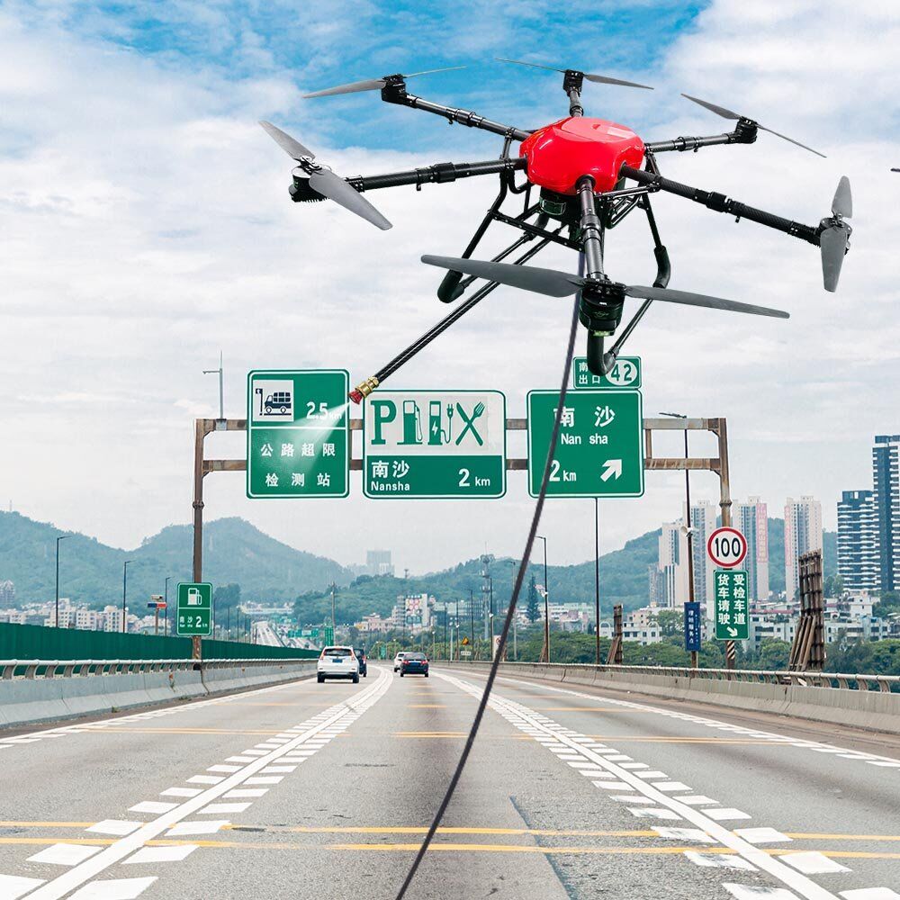 HXC Building Cleaning Drone-80m Height, 4100 PSI Water Pump, 100m water hose - Image 5